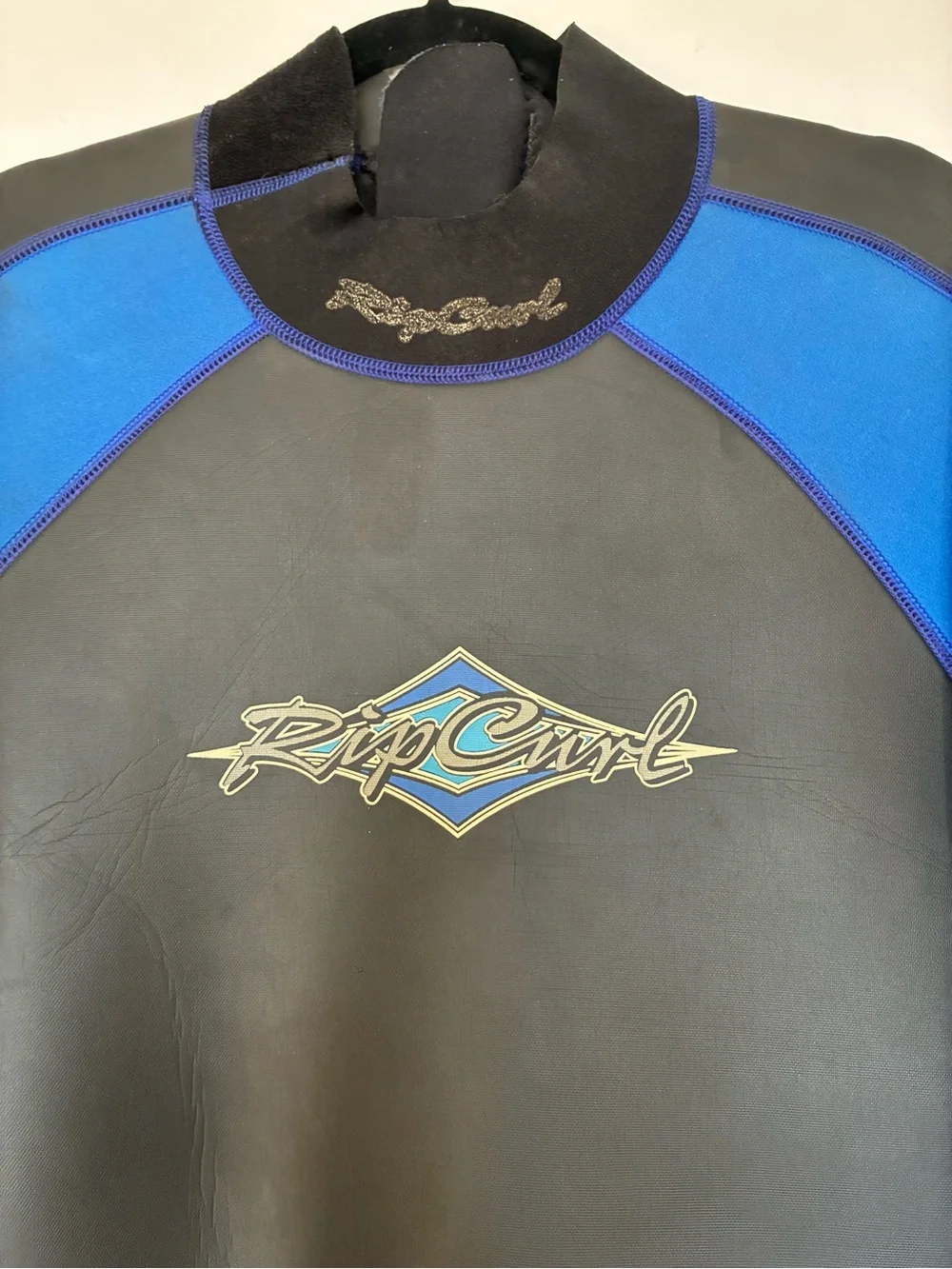 Rip Curl Men's Black & Blue Full Wetsuit 3/2 size XXL Surf Dive suit